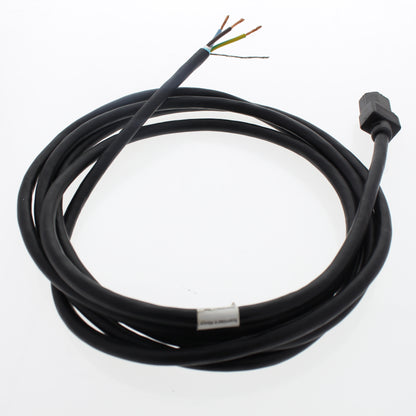 Electricord C601203MBL Black 9-1/2' Power Cord 16/3 SJT Shielded Pigtail Female