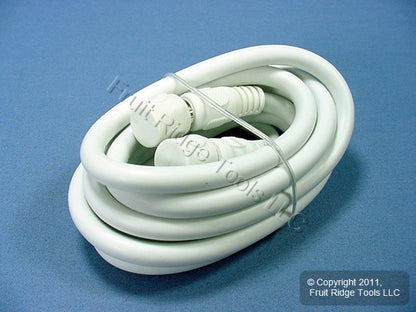 Leviton White 6 Ft Coaxial Video Cable F-Type RG6 C6851-6W