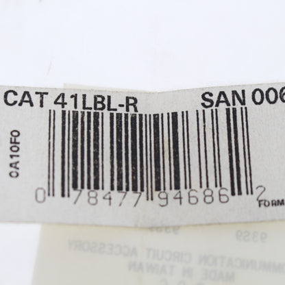 6 Leviton Red Labels for Cat 5e 110-Type Telephone Wiring Base Lined 41LBL-R