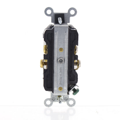 Leviton White Commercial Outlet Duplex Receptacle NEMA 5-15R 15A 125V CBR15-W