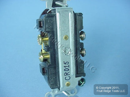 Leviton Brown Commercial Outlet SMOOTH FACE Duplex Receptacle 15A CR015