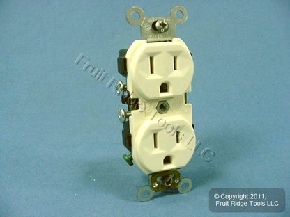 Leviton Almond Commercial Outlet Duplex Receptacle 15A CR15-A