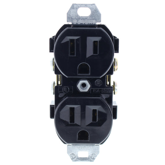 Leviton Brown Outlet Duplex Receptacle Nema 5-15R 15A 125V NO EARS Bulk CR15