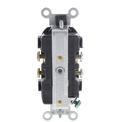 Leviton CR15 Brown Outlet Duplex 5-15R 15A 125V Straight Blade Bulk Scratched