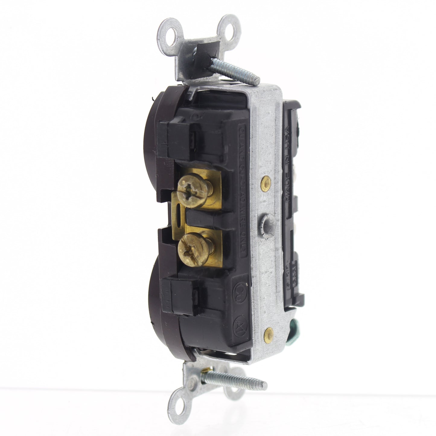 Leviton CR15 Brown Outlet Duplex 5-15R 15A 125V Straight Blade Bulk Scratched