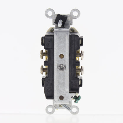Leviton Scratched Lt Almond Commercial Outlet Duplex Receptacle 15A Bulk CR15-T