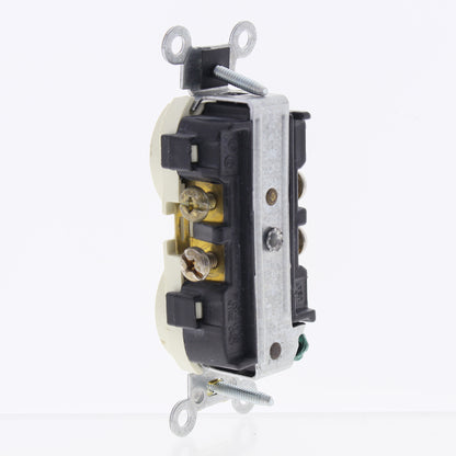 Leviton Scratched Lt Almond Commercial Outlet Duplex Receptacle 15A Bulk CR15-T