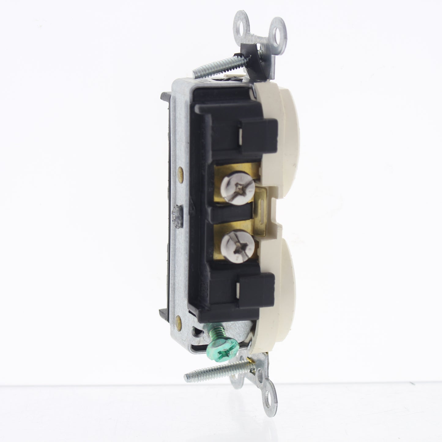Leviton Almond Scratched Damaged Outlet Duplex Receptacle 20A Nema 5-20 CR20-A