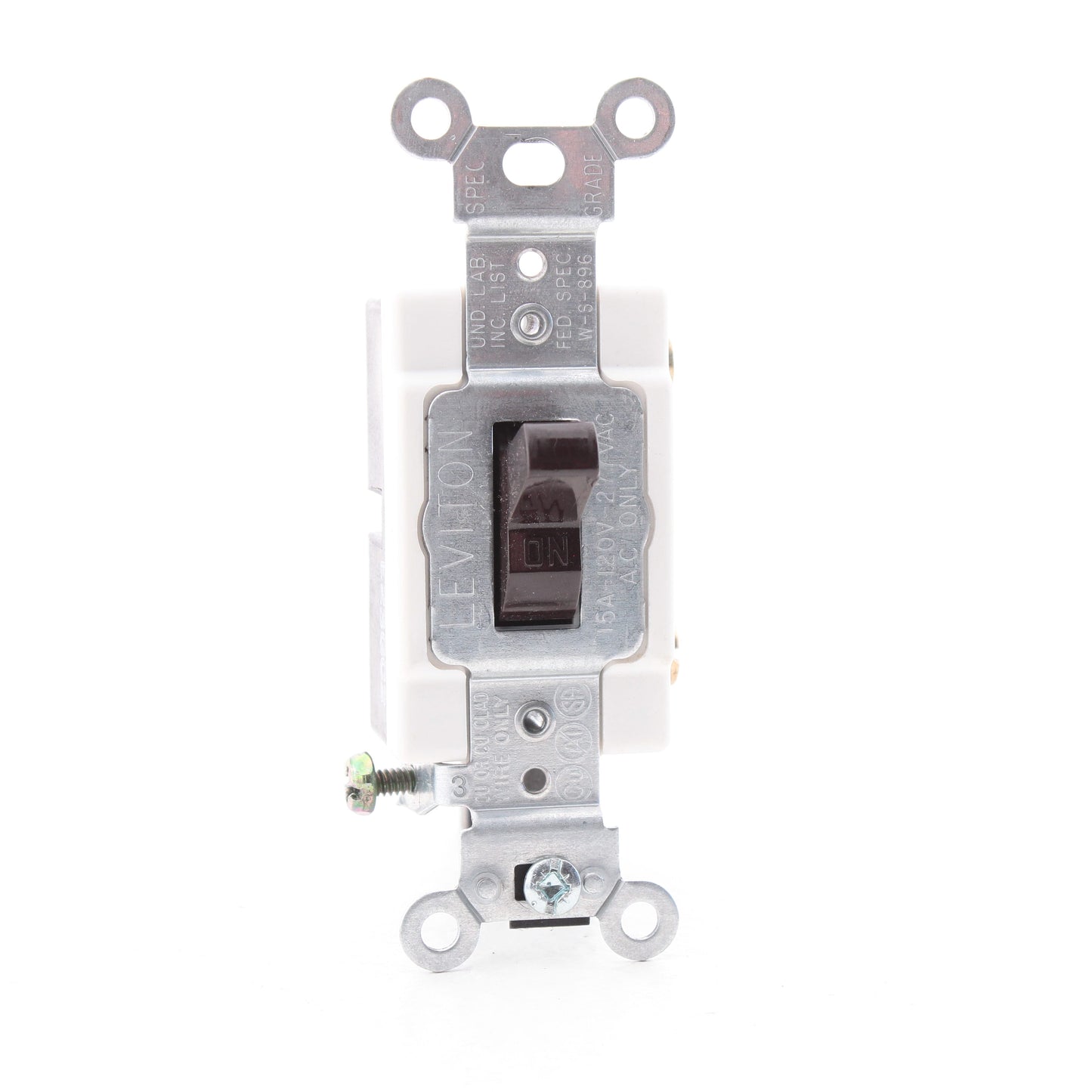Leviton Brown COMMERCIAL Grade Toggle Wall Light Switch 15A CS115-2 Boxed