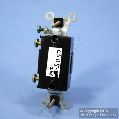 Leviton White Commercial Grade Single Pole Toggle Light Switch 15A Bulk CS115-2W