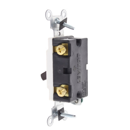 Leviton 15 Brown CS115 Quiet Toggle Switch Single-Pole Commercial Spec Grade AMP