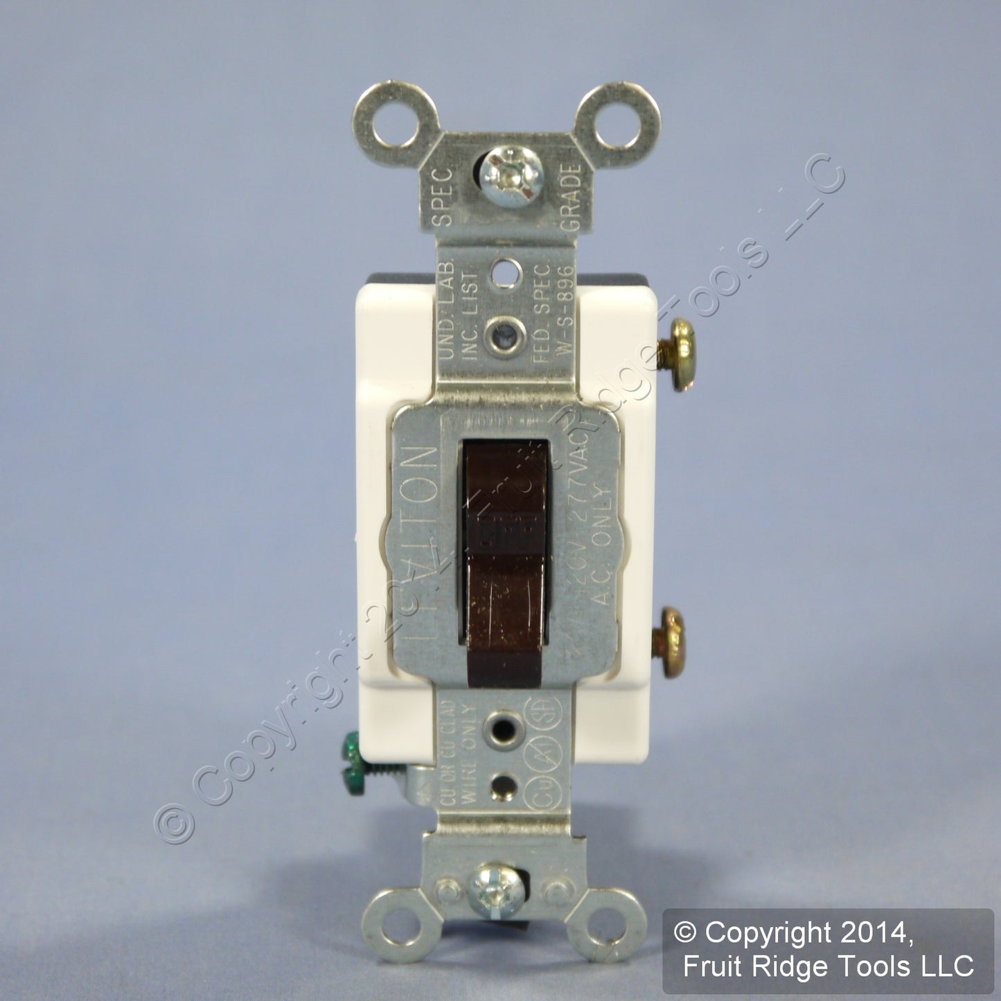 Leviton CS120-2 Brown Single Pole Toggle Light Switch Control Commercial 20A