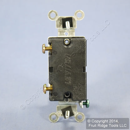 Leviton CS120-2 Brown Single Pole Toggle Light Switch Control Commercial 20A