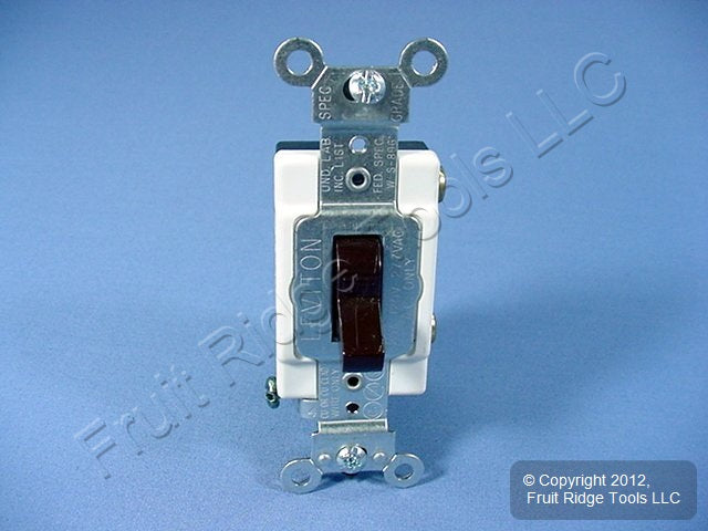 Leviton CS120-2 Brown Commercial Toggle Light Switch Single Pole 20A 120/277Bulk