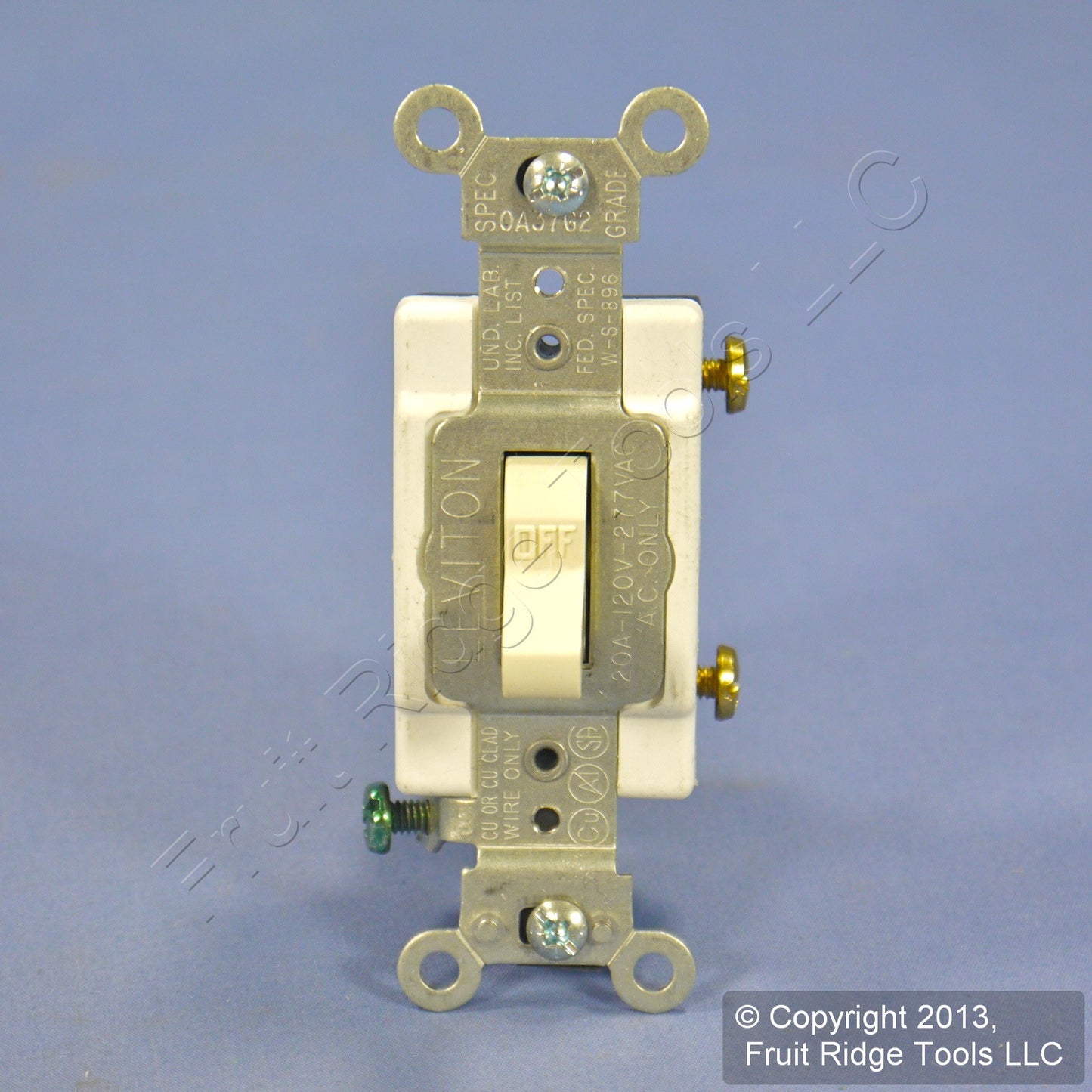 Leviton CS120-2A Almond Commercial Single Pole Toggle Wall Light Switch Bulk 20A