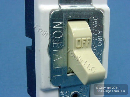 Leviton CS120-2I Ivory Commercial On/Off Toggle Light Switch Control 20A Bulk