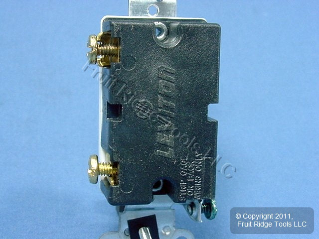 Leviton CS120-2I Ivory Commercial On/Off Toggle Light Switch Control 20A Bulk
