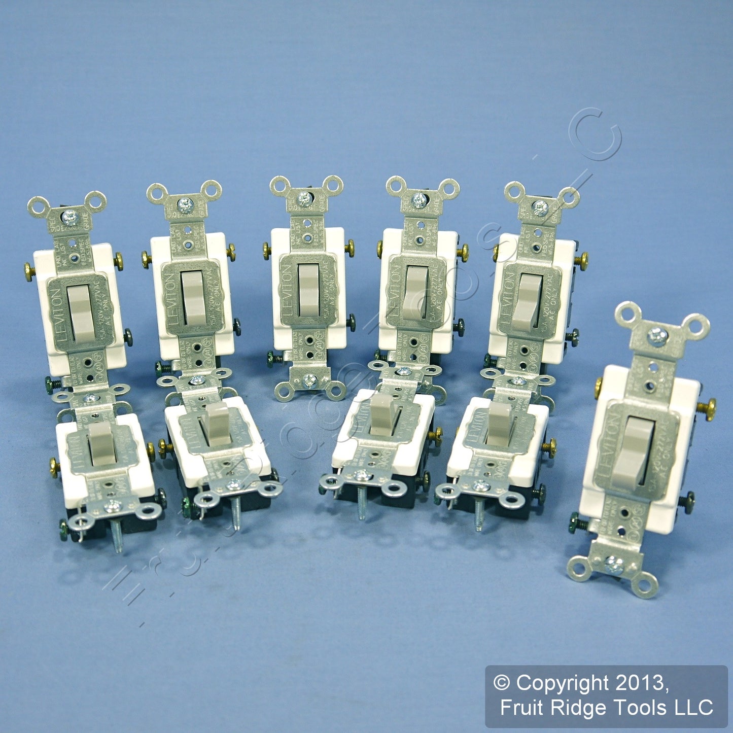 Leviton CS315-2GY Gray 3-Way Commercial Grade Toggle Wall Light Switch 15A 10pcs