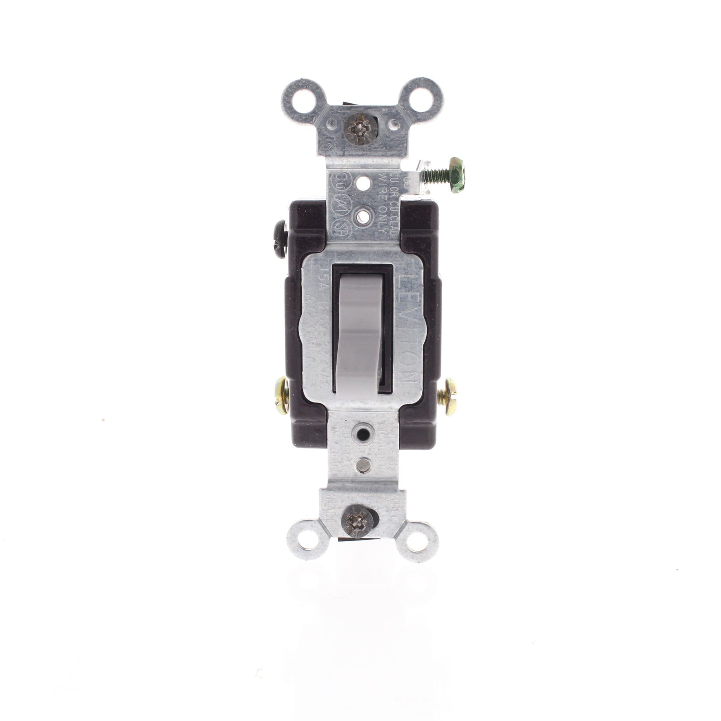 Leviton Gray 3-Way Commercial Toggle Wall Light Switch 15A CS315-2GY Boxed