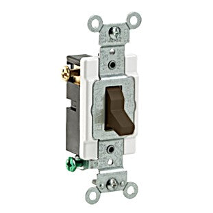 Leviton CS320-2 Brown 3-Way 20A Commercial Toggle Wall Light Switch Boxed