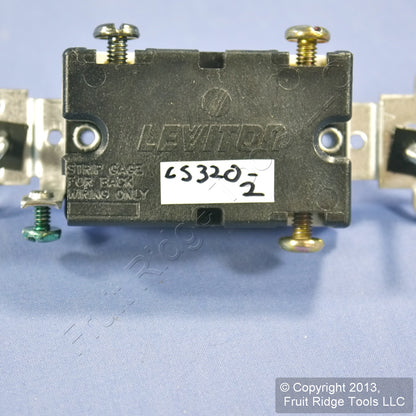 Leviton CS320-2S Brown 3-Way Commercial Grade Large Toggle Switch 20A 120/277VAC