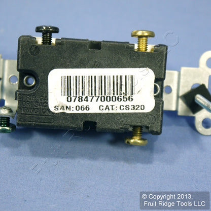 Leviton CS320-2A Almond 3-Way Commercial On/Off Toggle Light Switch Control 20A