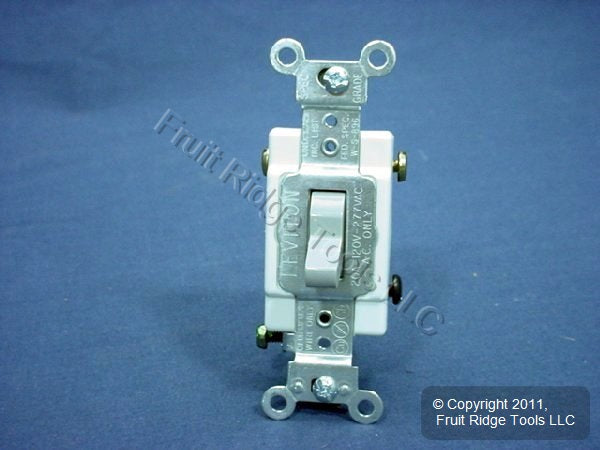 Leviton CS320-2GY Gray 3-Way Commercial Wall Light Switches 20A 5-Pack