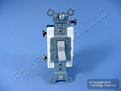 Leviton CS320-2GY Gray 3-Way Commercial Grade Toggle Wall Light Switch 20A Bulk