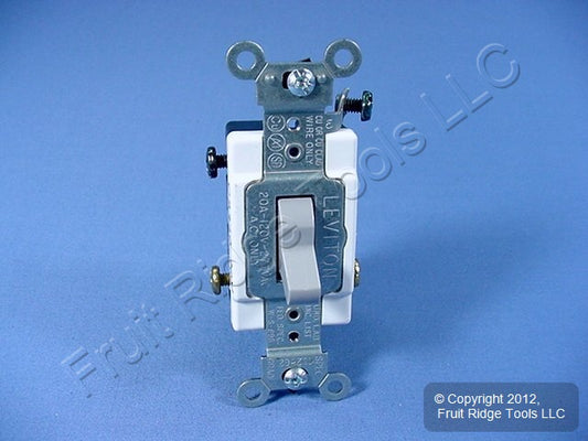 Leviton CS320-2GY Gray 3-Way Commercial Grade Toggle Wall Light Switch 20A Bulk
