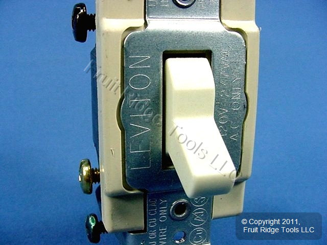 Leviton CS415-2A Almond 4-Way Commercial Grade Toggle Wall Light Switch 15A Bulk