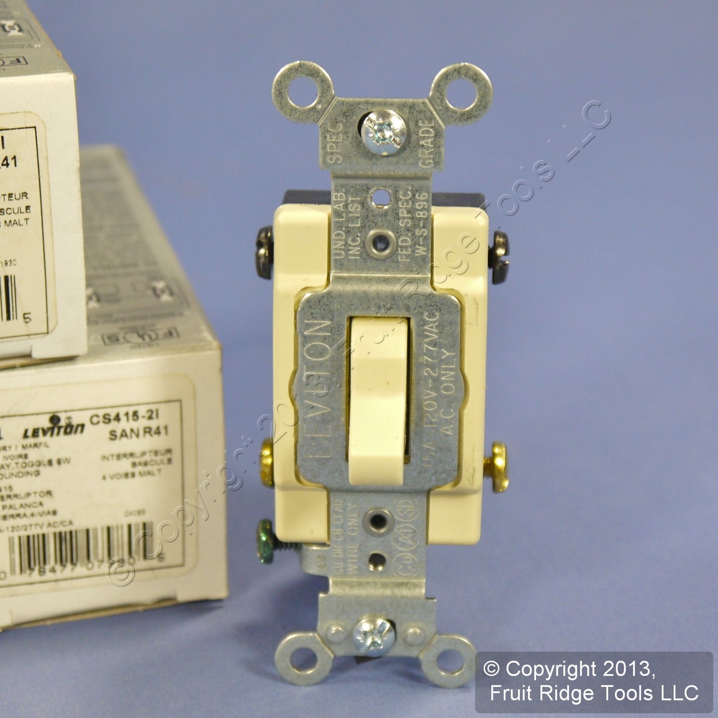 Leviton CS415-2I Ivory 4-Way Commercial Toggle Wall Light Switches 15A 10-Pack