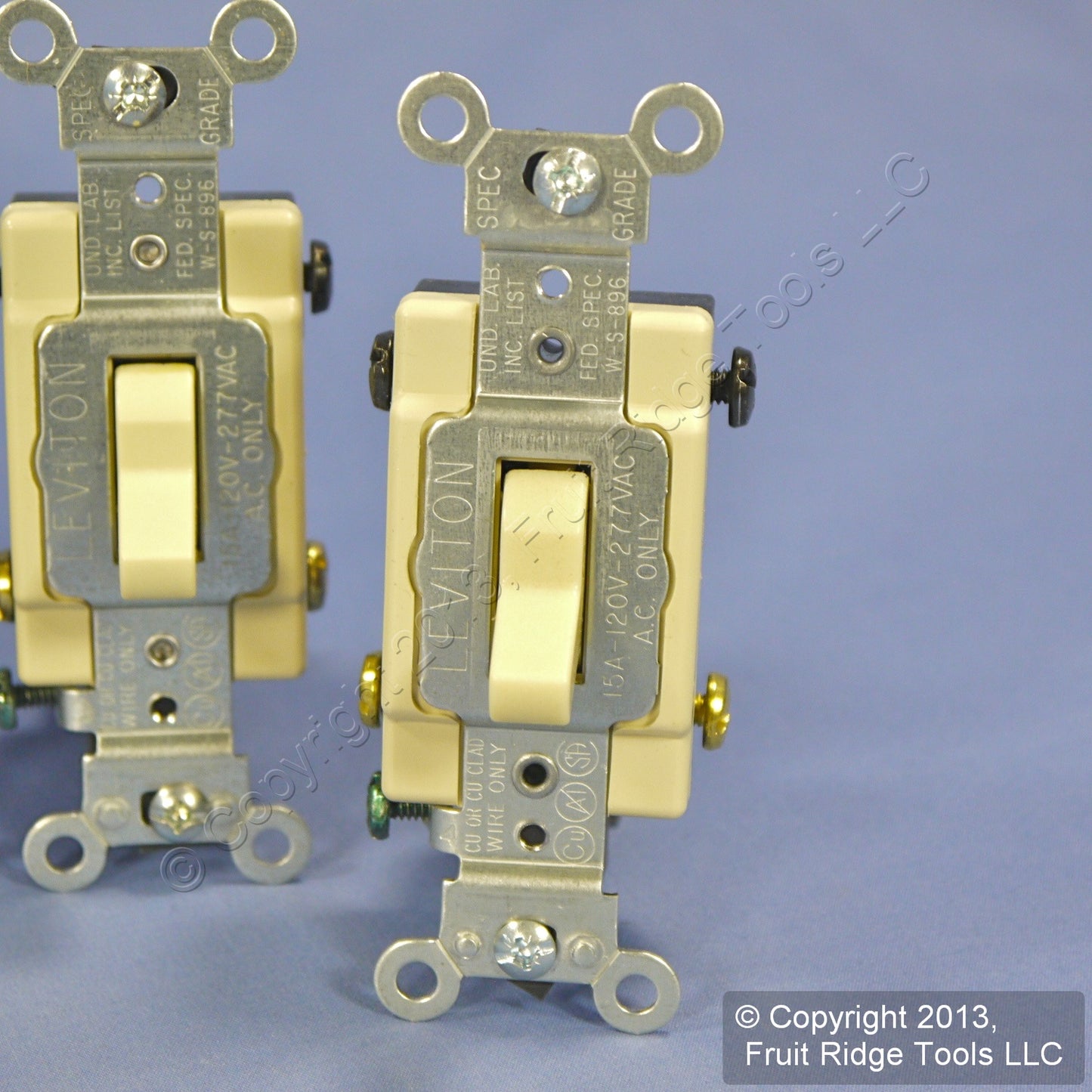 Leviton CS415-2I Ivory 4-Way Commercial Toggle Wall Light Switches 15A 5-Pack