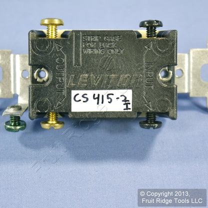 Leviton CS415-2I Ivory 4-Way Commercial Grade Toggle Wall Light Switch 15A Bulk