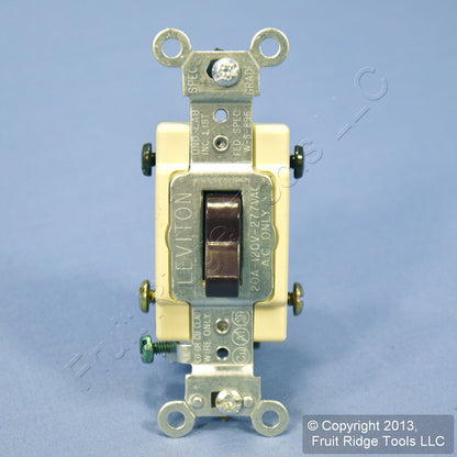 Leviton CS420-2 Brown 4-Way Commercial Toggle Wall Light Switch 20A