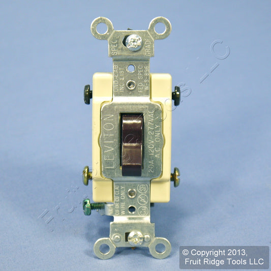 Leviton CS420-2 Brown 4-Way Commercial Toggle Wall Light Switch 20A