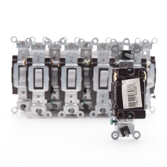 Leviton CSB3-20G Gray 3-Way Commercial Grade Toggle Wall Light Switch 20A