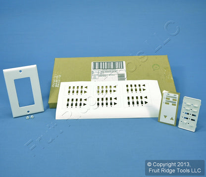 Leviton DCK2D-CW White Faceplate Color Change Kit for 2-Scene Dimming Controller