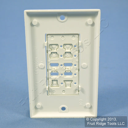Leviton DCK2D-CW White Faceplate Color Change Kit for 2-Scene Dimming Controller
