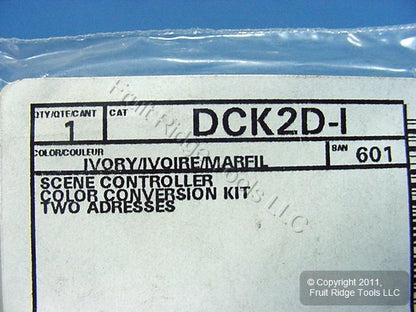 Leviton DCK2D-I Ivory Color Conversion Kit for Two-Address DHC Dimmer Controller