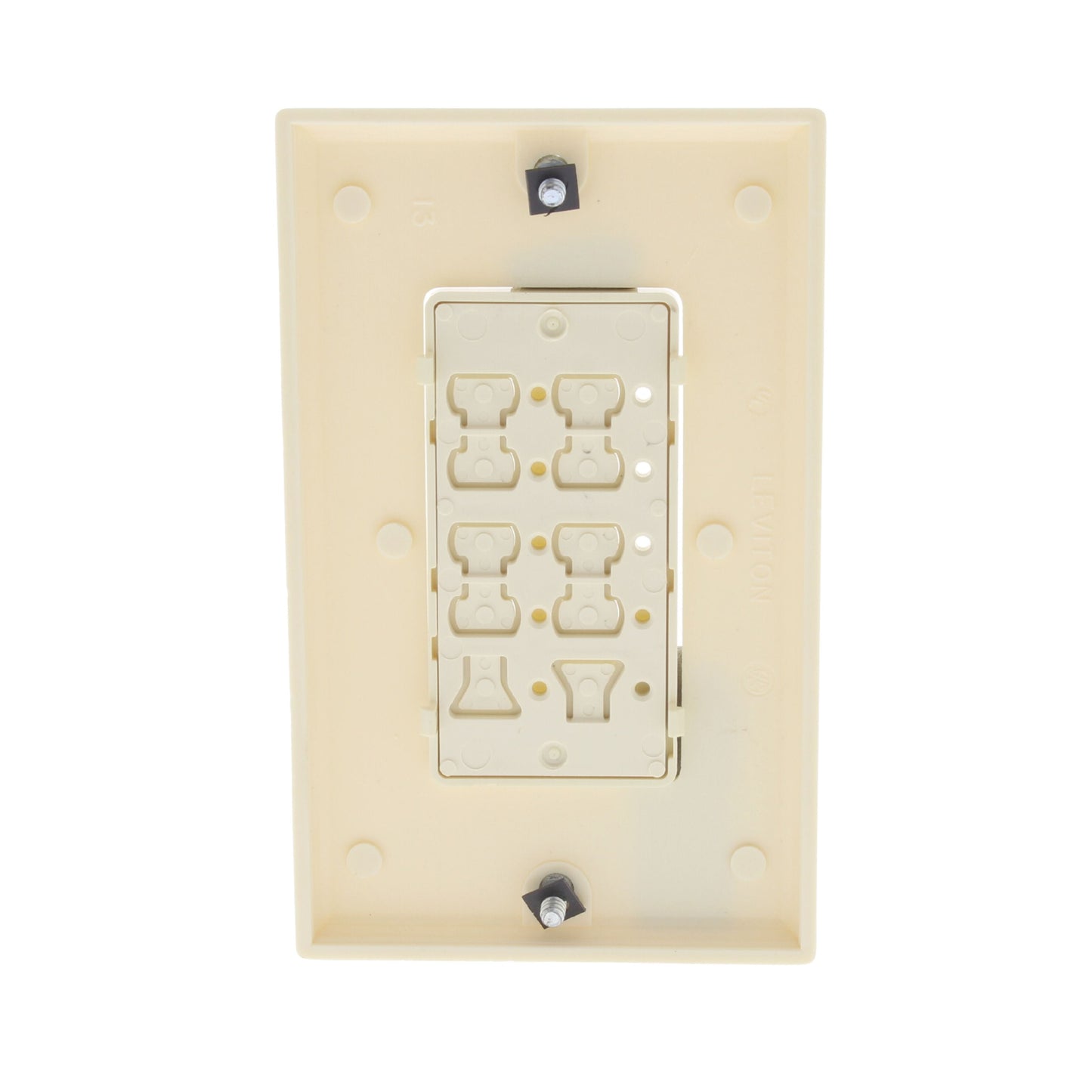 Leviton DCK4A-A Almond Color Change Kit for 3-Address ALL On/Off DHC Controller