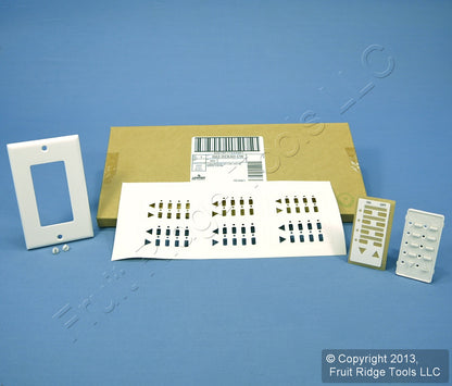 Leviton White Faceplate Color Change Kit for 4-Scene Dimming Controller DCK4D-CW