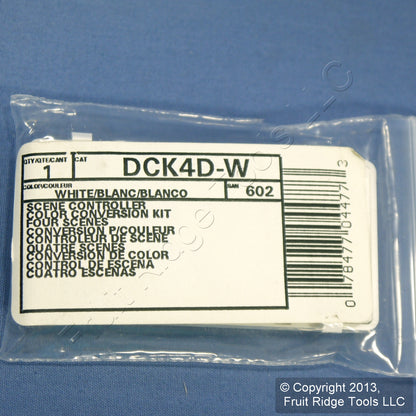 Leviton DCK4D-W White Color Change Kit for Monet 4-Scene Controller Light Dimmer