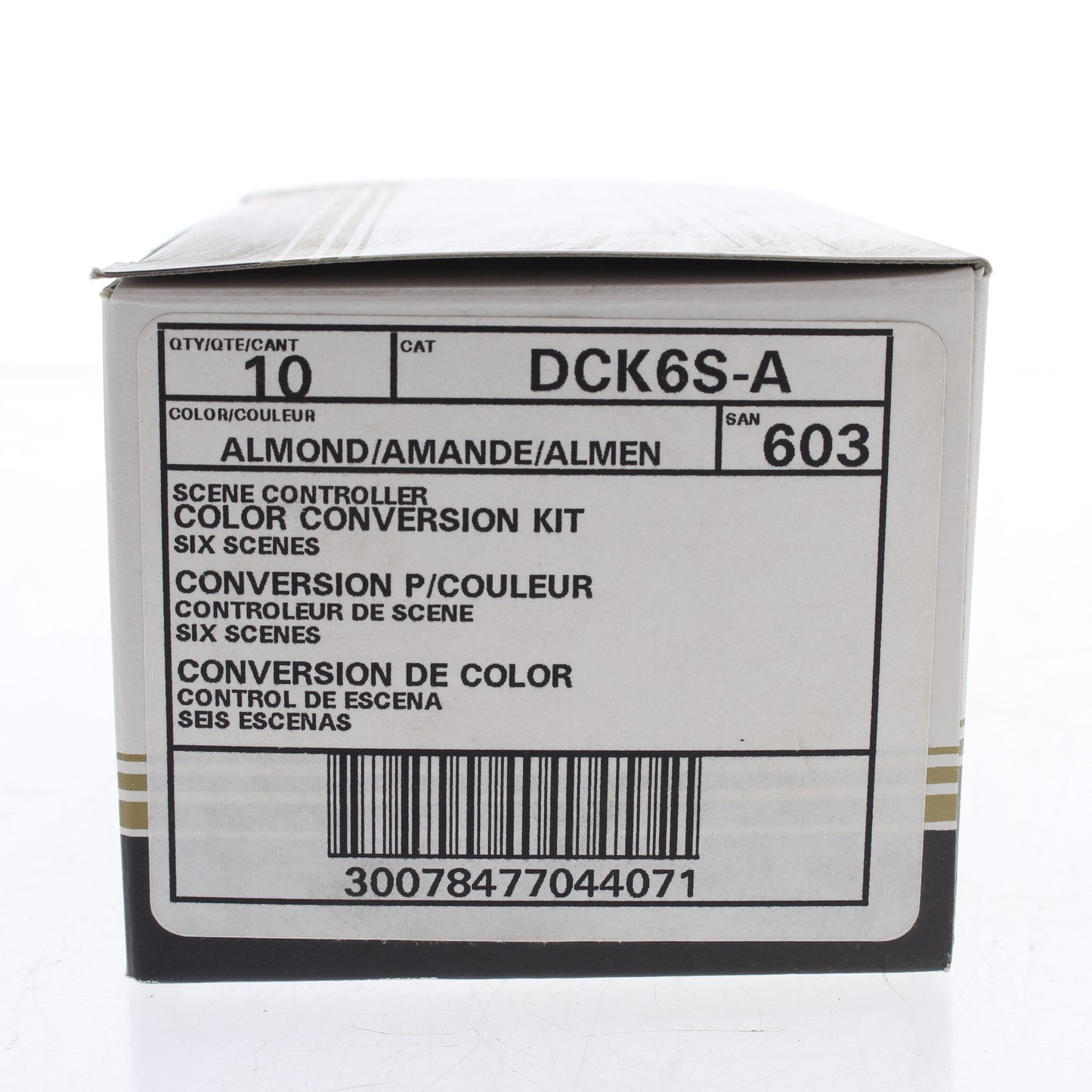 Leviton DCK6S-A Almond Faceplate Color Change Kit for 6-Scene Controller 10pcs