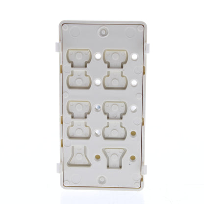 Leviton DCK6S-A Almond Faceplate Color Change Kit for 6-Scene Controller 10pcs