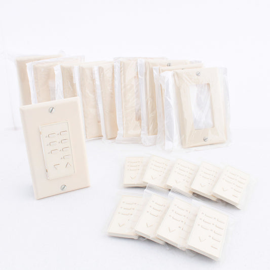 Leviton DCK6S-BA Almond Blank Face Color Change Kit for Scene Controller 10pcs