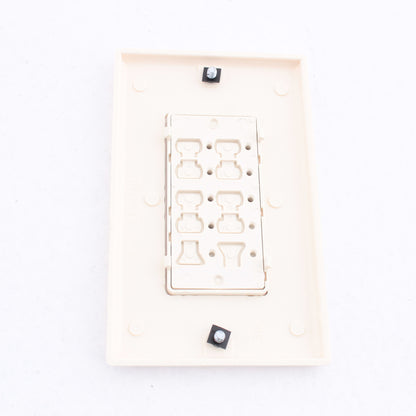 Leviton DCK6S-BA Almond Blank Face Color Change Kit for Scene Controller 10pcs