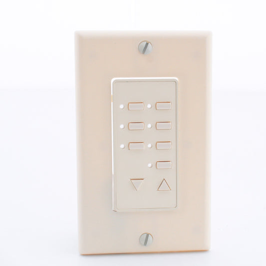 Leviton Blank Almond Face Plate Color Change Kit For 6-Scene Controller DCK6S-BA