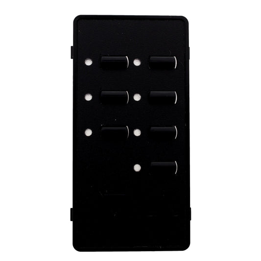 Leviton DCK6S-BE Blank Black Face Plate Color Change Kit For 6-Scene Controller