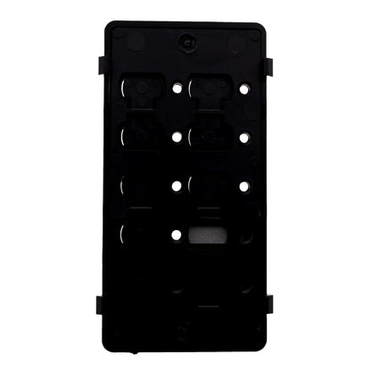 Leviton DCK6S-BE Blank Black Face Plate Color Change Kit For 6-Scene Controller