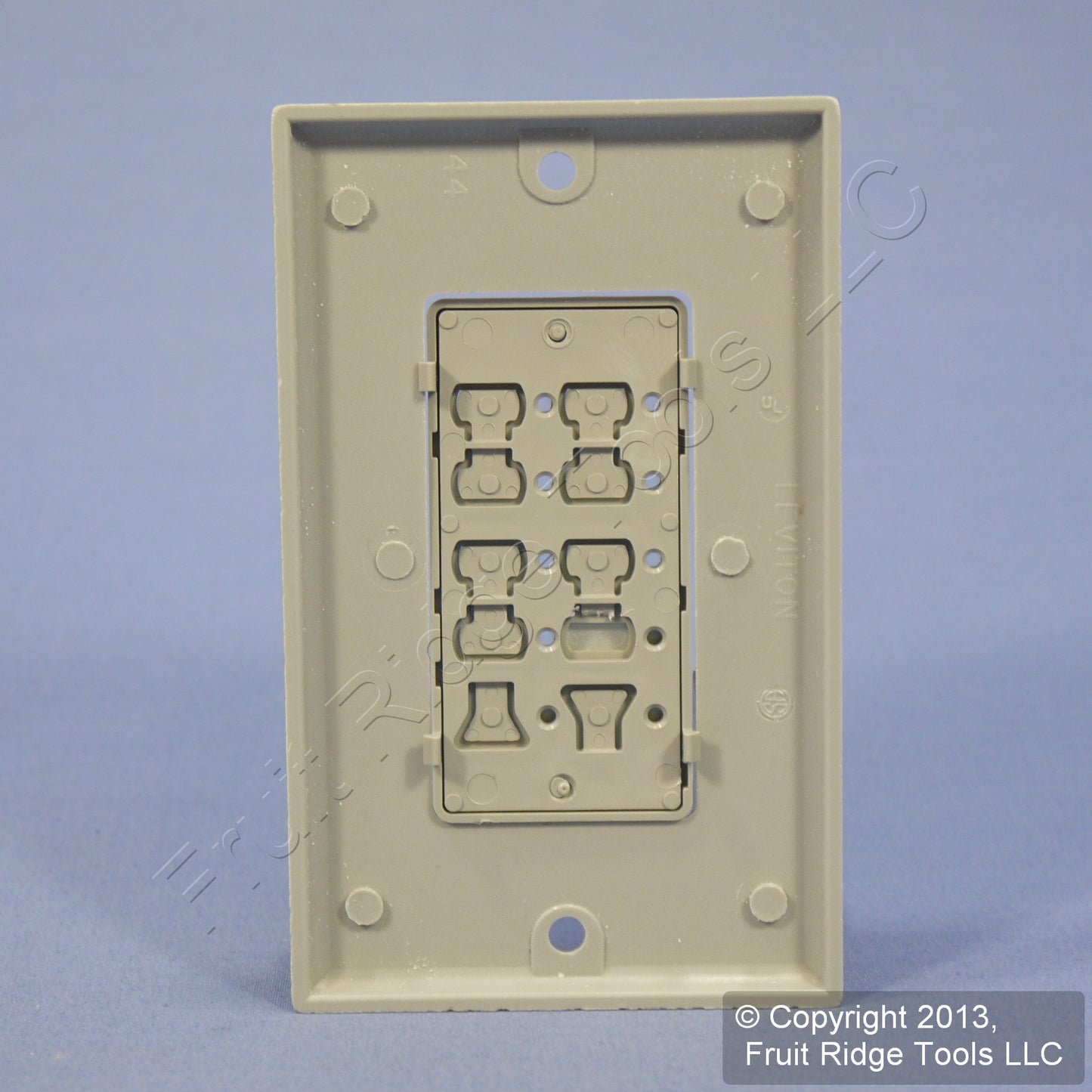 Leviton DCK6S-BG Blank Gray Face Plate Color Change Kit For 6-Scene Controller
